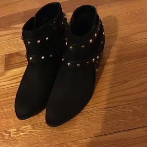 Express Suede Studded Booties